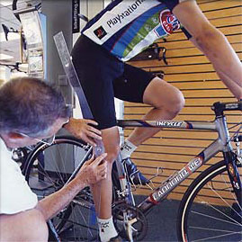 Max Performance Bike Fit - knee measurement image